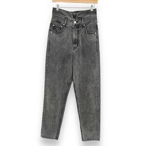 GRLFRND The Dee in Rumor Has It Women's 24 Charcoal Gray Denim High Waist Jeans